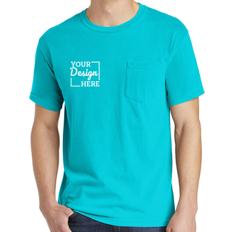 Short Sleeve T-Shirts:  CC6030 Comfort Colors Short Sleeve Pocket Tee - Pigment Dyed