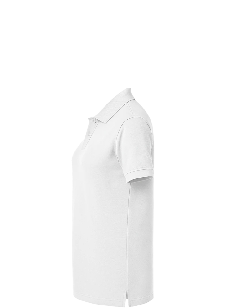 Image of a model wearing a L420 Port Authority Pique Knit Ladies Sport Shirt