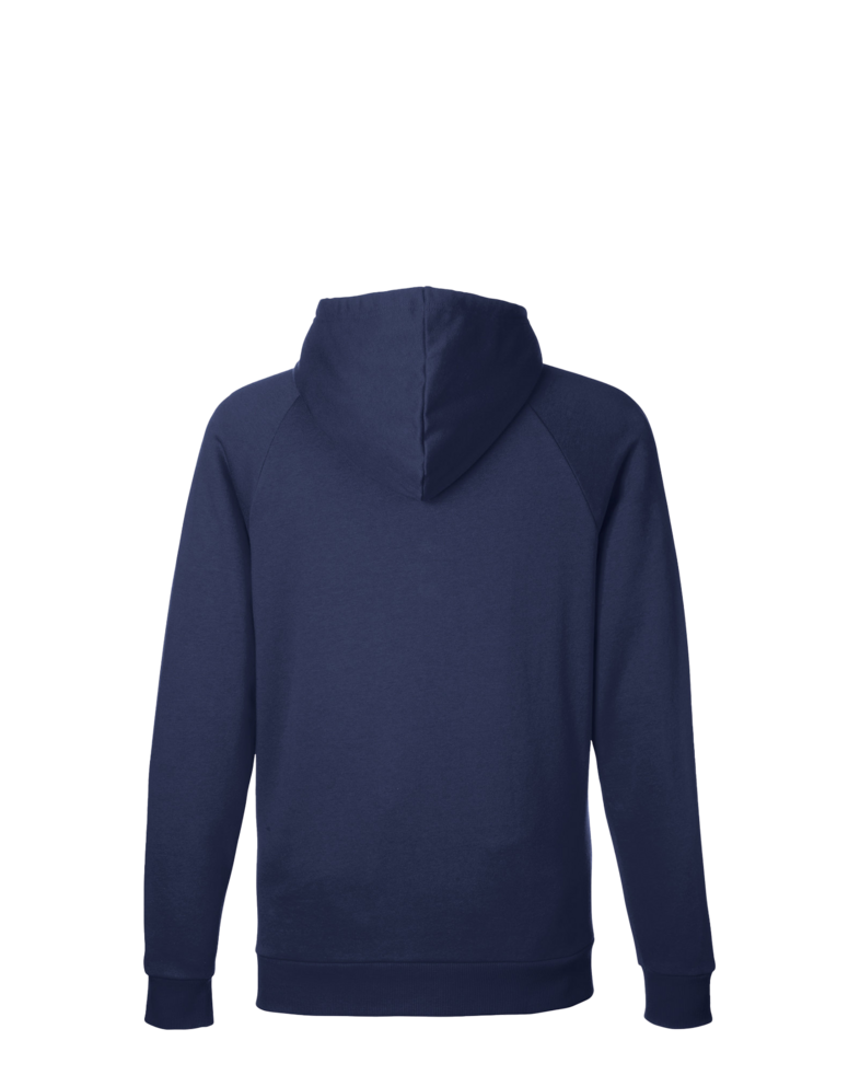 Image of a model wearing a 1379757 Under Armour Men's Rival Fleece Hooded Sweatshirt