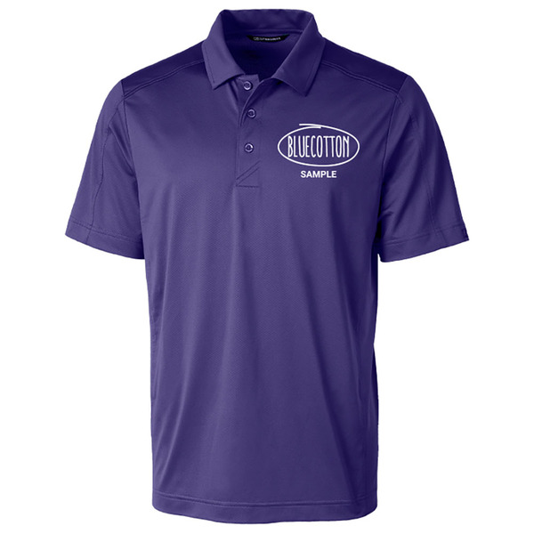 MCK01127 Cutter & Buck Prospect Textured Stretch Mens Short Sleeve Polo