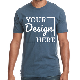 Custom Next Level T-Shirts, Cotton BlueCotton CVC | Blend