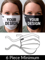 Face Mask Printing:  FM19TC Tultex Custom Face Mask