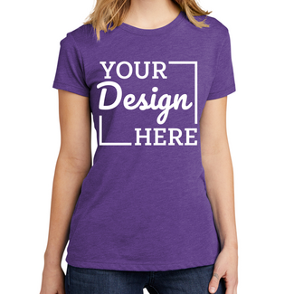 Custom T-shirts:  6710 Next Level Ladies Tri-Blend Crew