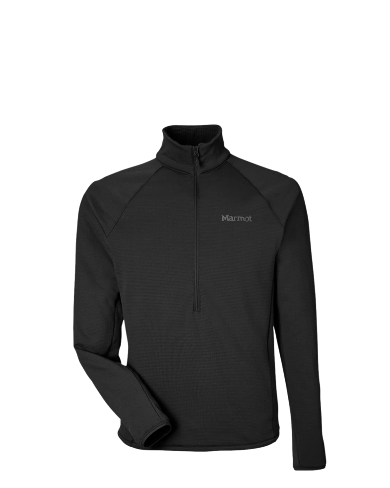 Image of a model wearing a M15381 Marmot Men's Leconte Half-Zip