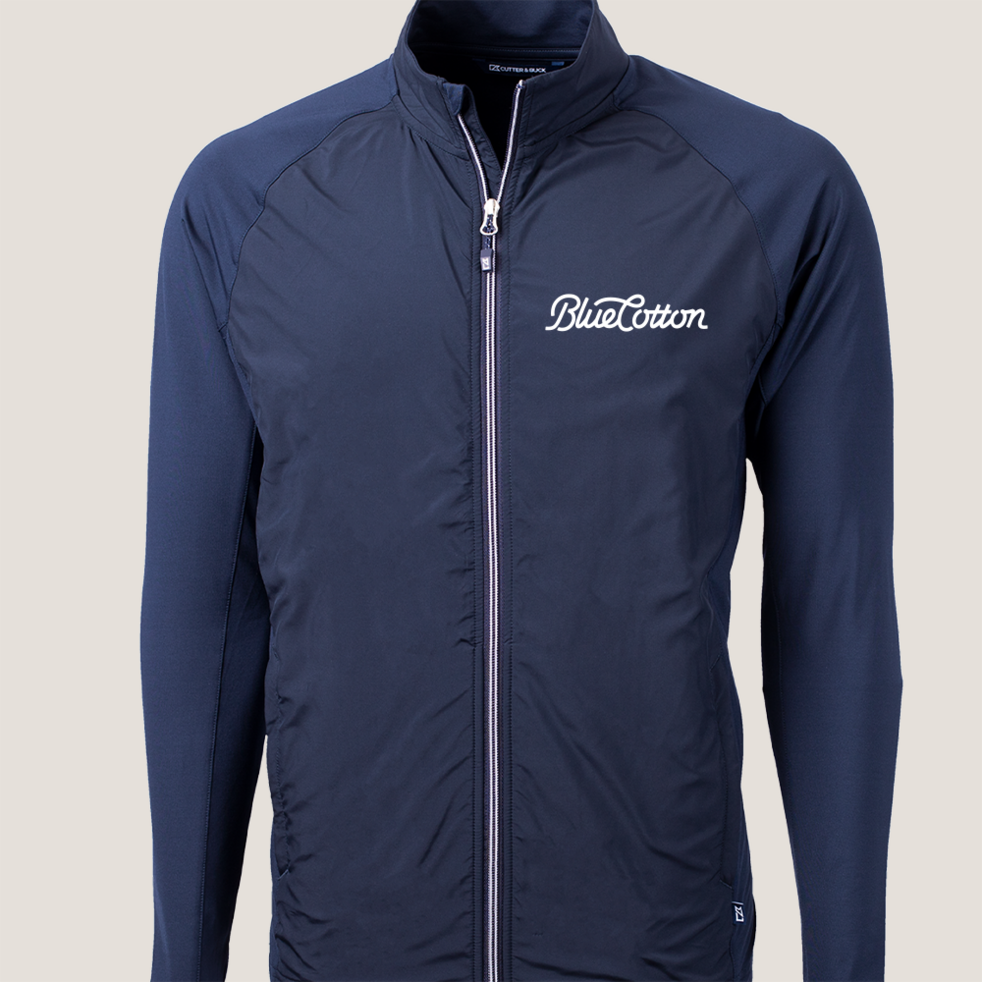 Image of MCC00032 Cutter & Buck Adapt Eco Knit Hybrid Recycled Mens Full Zip Jacket