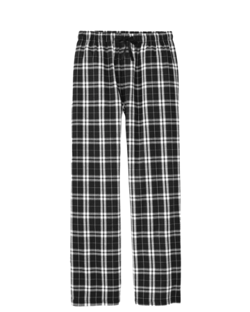 Model wearing a DT1800 District Young Mens Flannel Plaid Pant