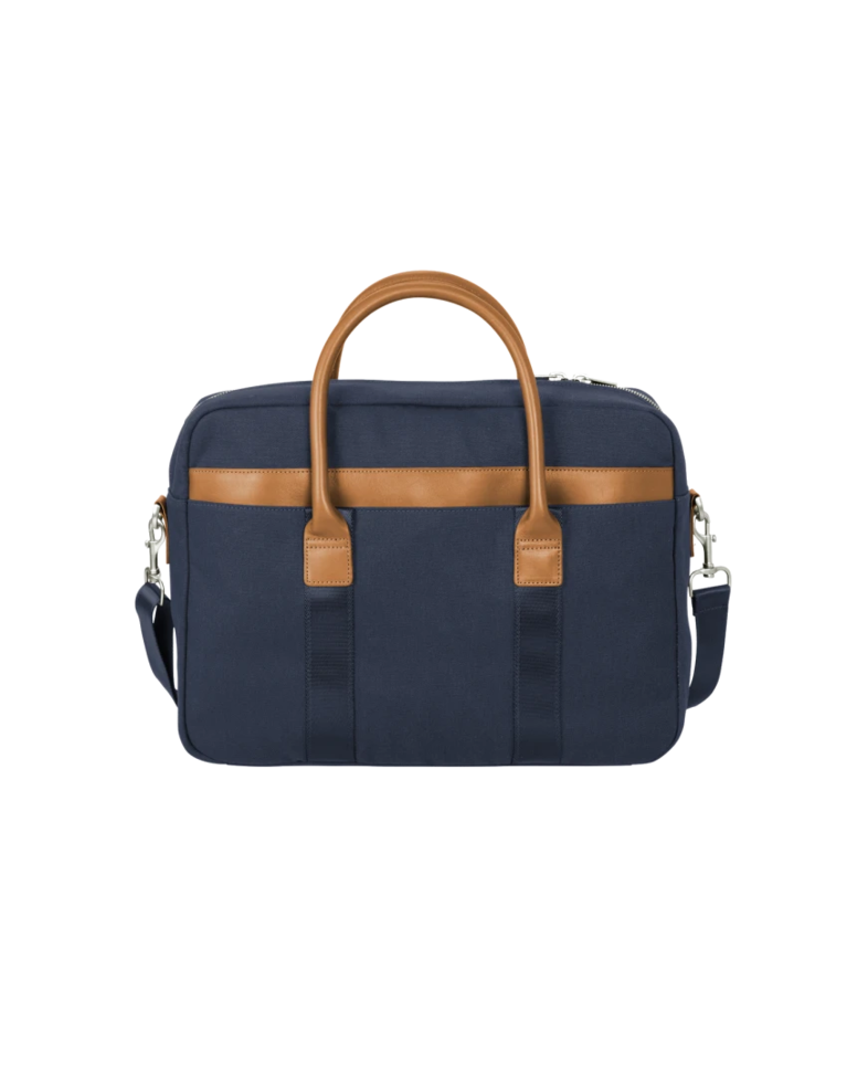 Image of a model wearing a BB18830 Brooks Brothers® Wells Briefcase