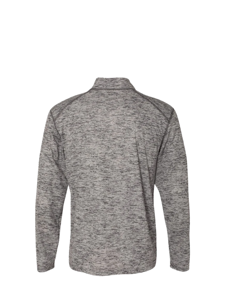 Image of a model wearing a 4172 Badger Tonal Blend 1/4 Zip