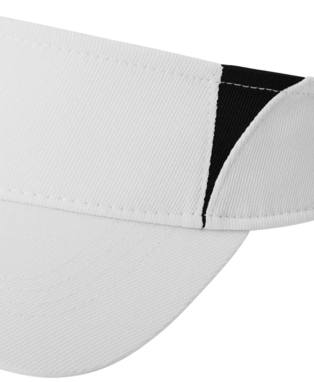 Closeup of a STC13 Sport-Tek Dry Zone Colorblock Visor