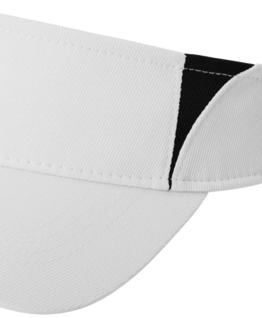 Closeup of a STC13 Sport-Tek Dry Zone Colorblock Visor
