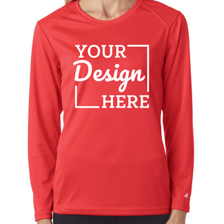 Custom Athletic Apparel:  4164 Badger Core Ladies Long Sleeve Tee