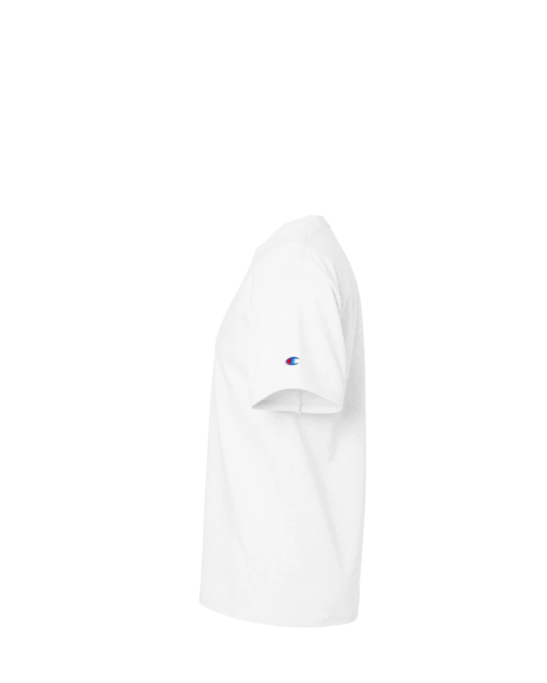 Image of a model wearing a T425 Champion Heritage 6-Oz. Jersey Tee