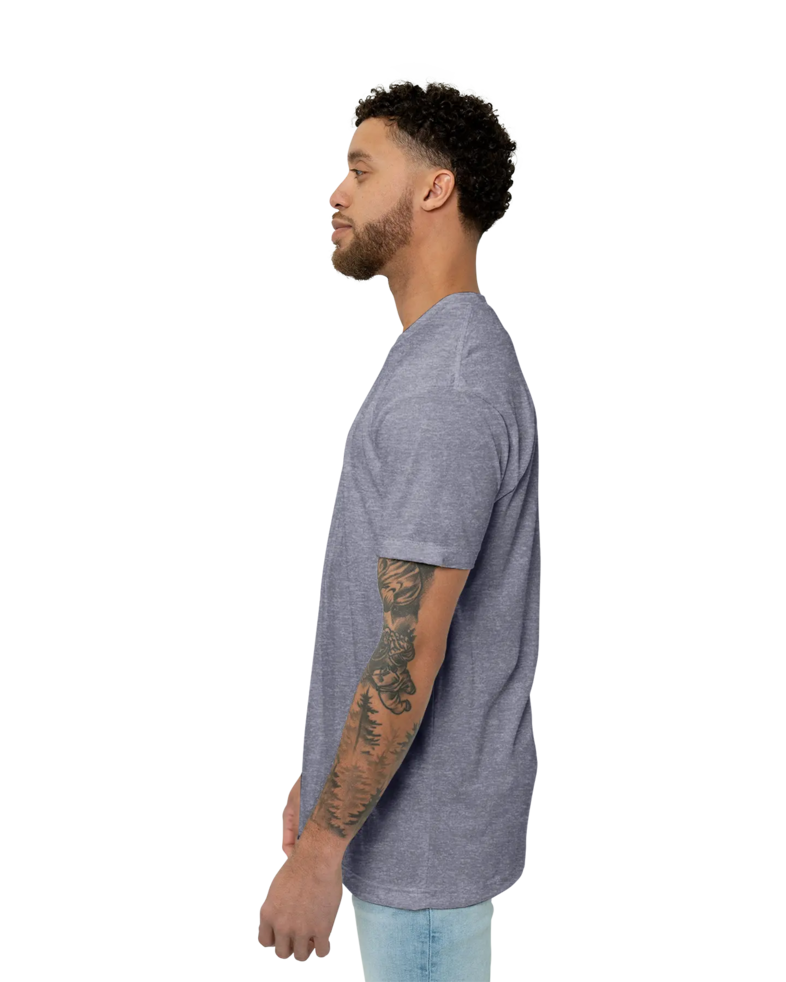 Image of a model wearing a TR401 American Apparel Tri-Blend Tee