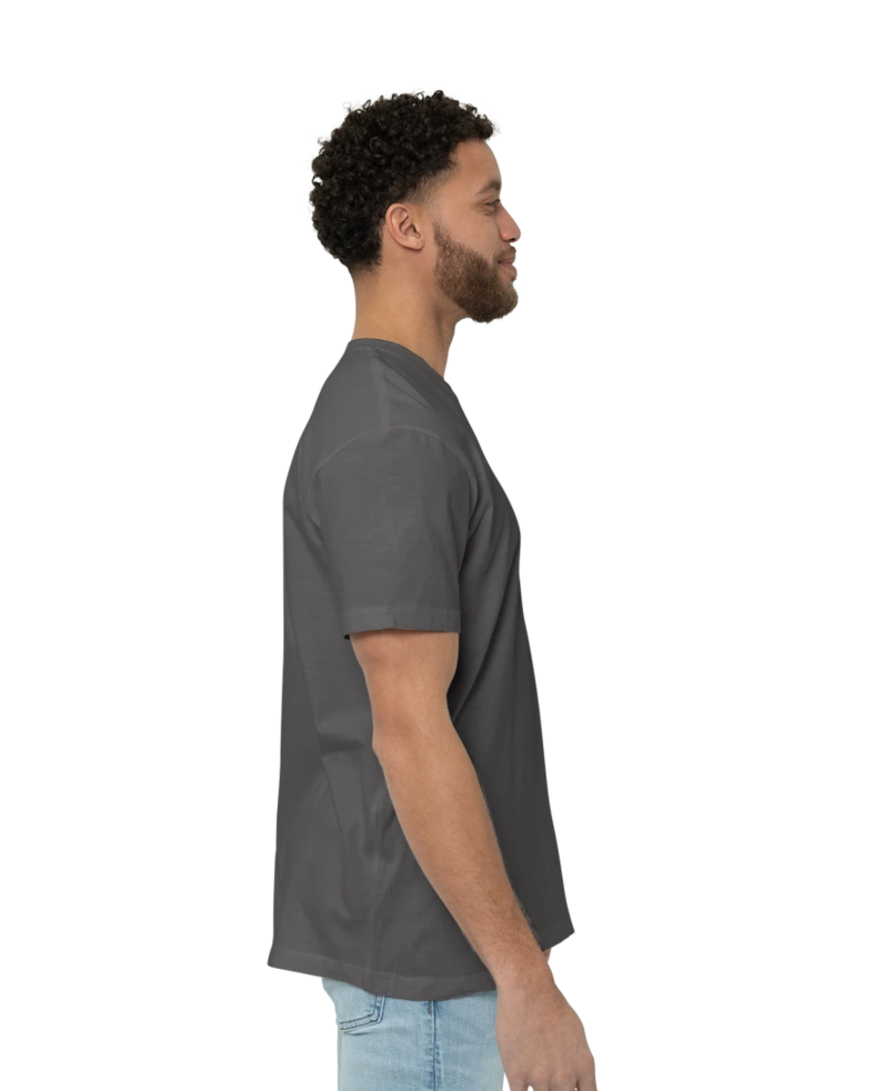 Image of a model wearing a 2001 American Apparel Fine Jersey Tee