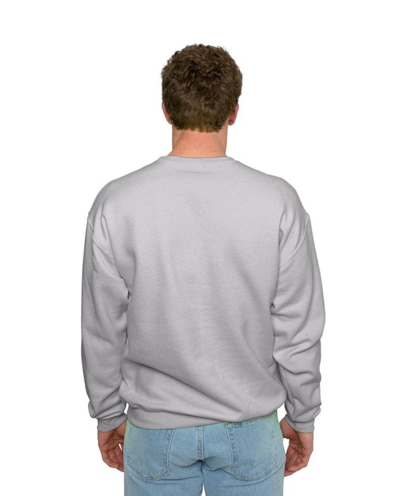 Image of a model wearing a 4662 Jerzees Super Sweats 50/50 Crew