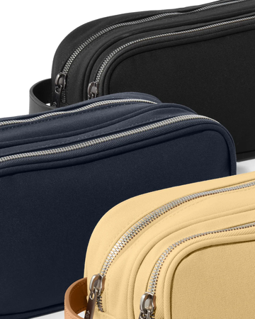 Closeup of a BB18870 Brooks Brothers® Wells Dopp Kit