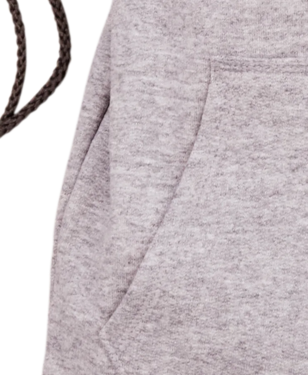 Closeup of a BG614 Port & Company Core Fleece Sweatshirt Cinch Pack