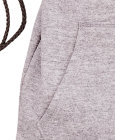 Closeup of a BG614 Port & Company Core Fleece Sweatshirt Cinch Pack