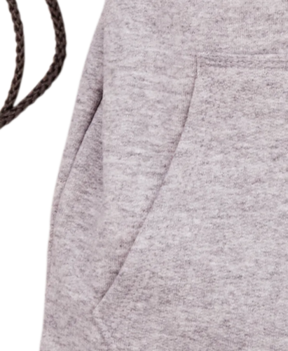 Closeup of a BG614 Port & Company Core Fleece Sweatshirt Cinch Pack