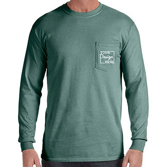 Custom T-shirts:  CC4410 Comfort Colors Long Sleeve Pocket T-shirt