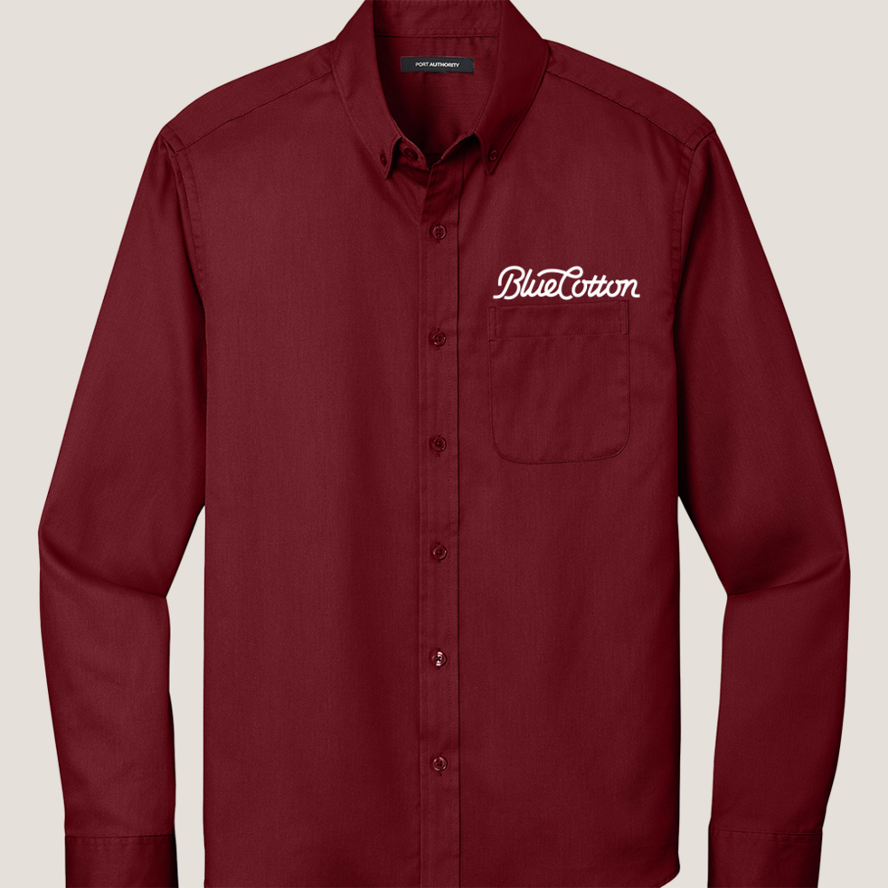 Image of W808 Port Authority Long Sleeve SuperPro React Twill Shirt
