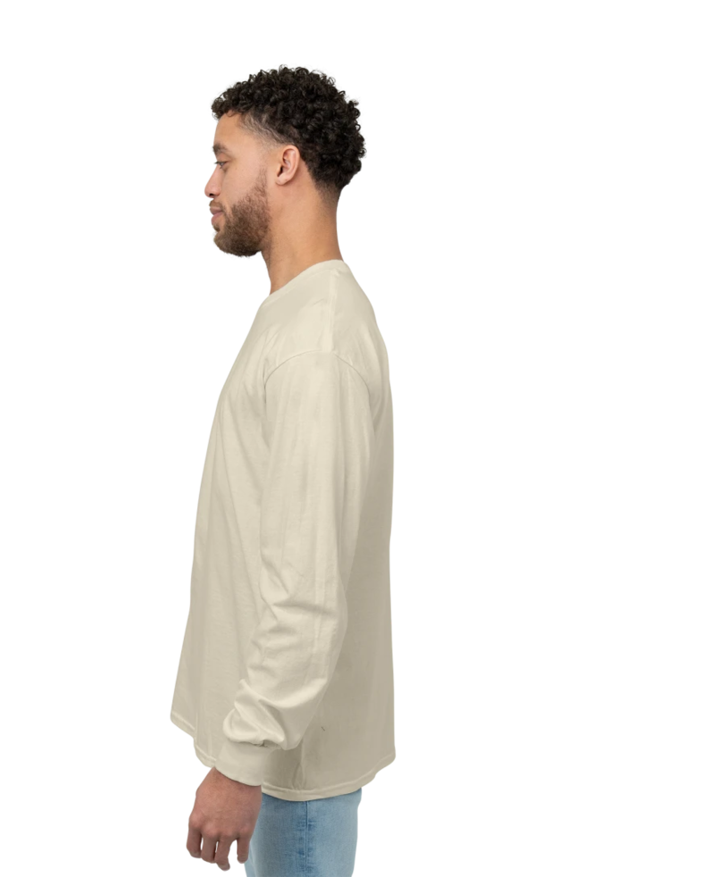 Image of a model wearing a 2400 Gildan Ultra Cotton Long Sleeve