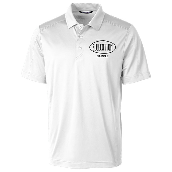 MCK01127 Cutter & Buck Prospect Textured Stretch Mens Short Sleeve Polo