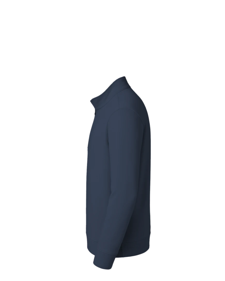 Image of a model wearing a TM1MU419 TravisMathew Newport 1/4-Zip Fleece