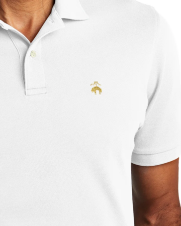 Closeup of a BB18200 Brooks Brothers® Pima Cotton Pique Polo