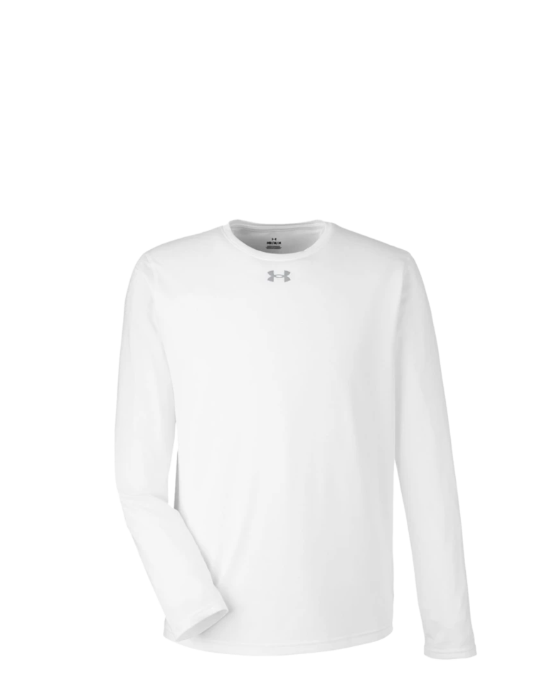 Image of a model wearing a 1376843 Under Armour Men's Team Tech Long-Sleeve T-Shirt