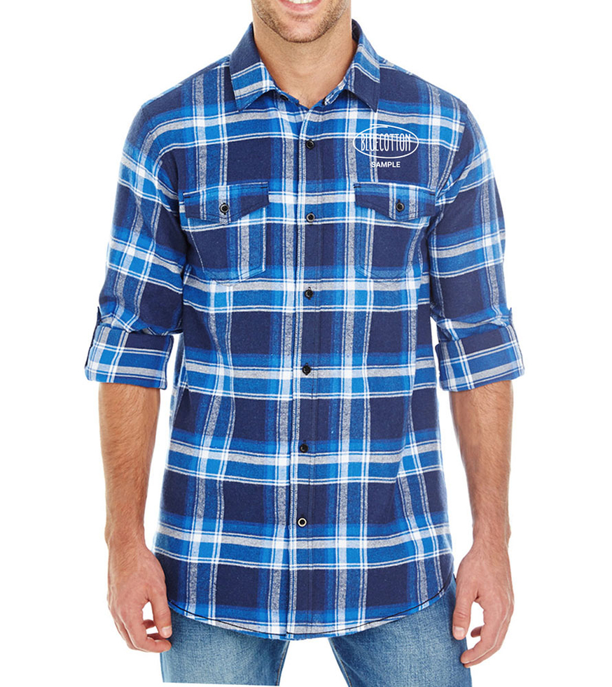 Image of 8210 Burnside Yarn-Dyed Long Sleeve Flannel Shirt