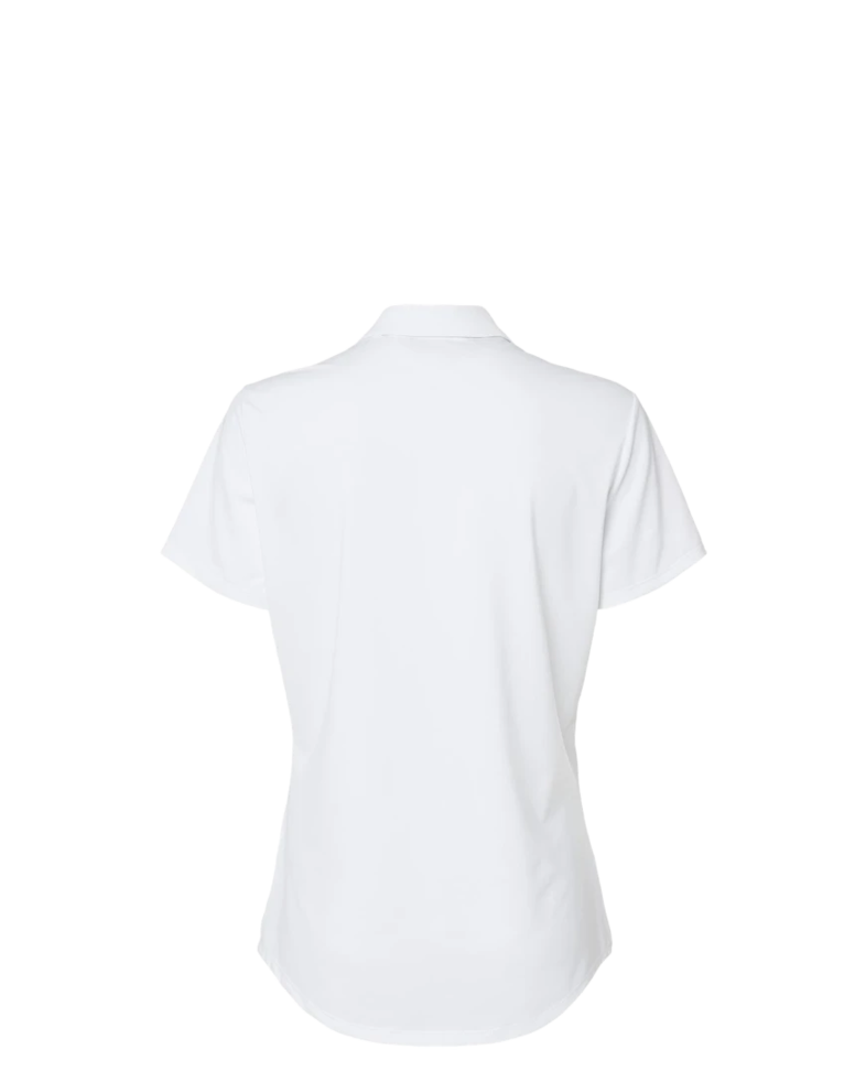 Image of a model wearing a A515 Adidas Women's Ultimate Solid Polo