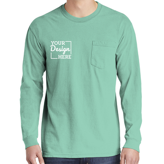 Custom T-shirts:  CC4410 Comfort Colors Long Sleeve Pocket T-shirt