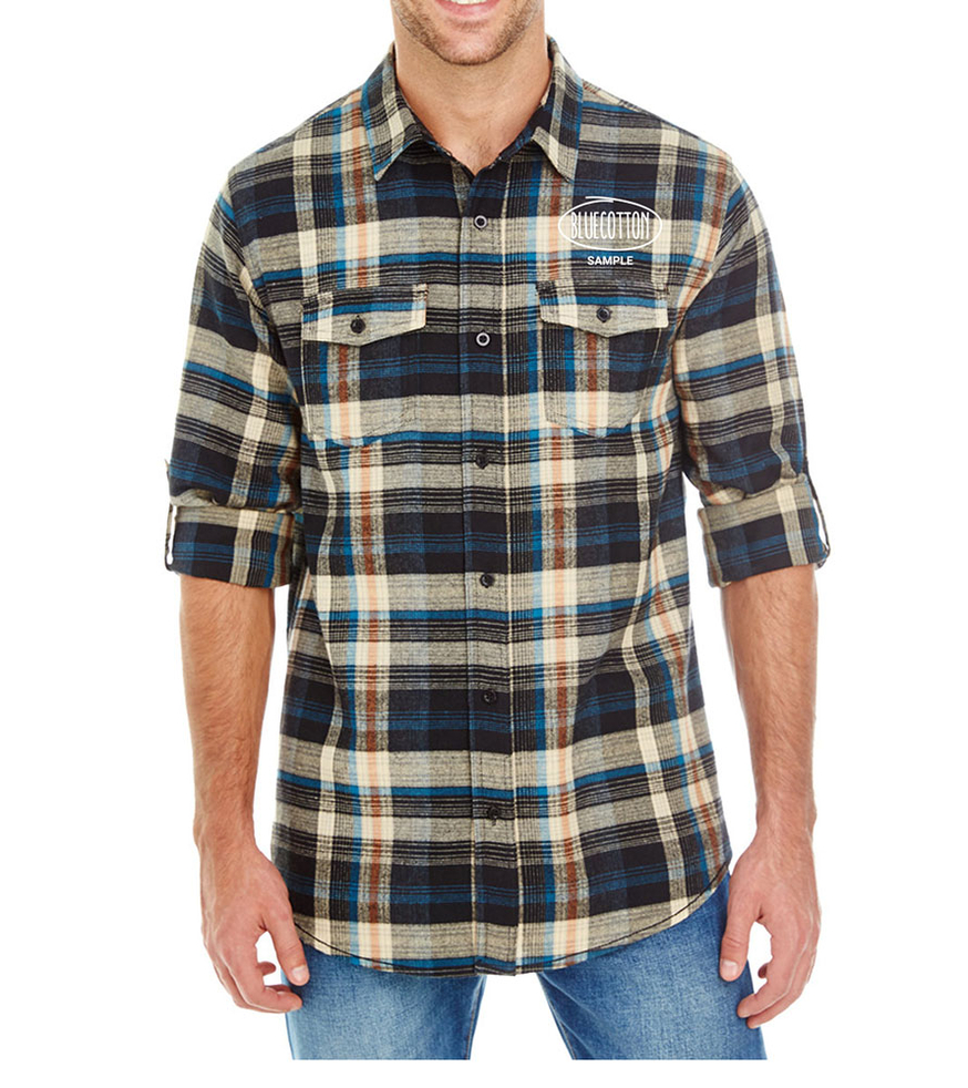 Image of 8210 Burnside Yarn-Dyed Long Sleeve Flannel Shirt