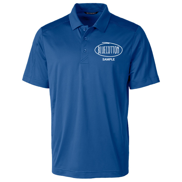 MCK01127 Cutter & Buck Prospect Textured Stretch Mens Short Sleeve Polo