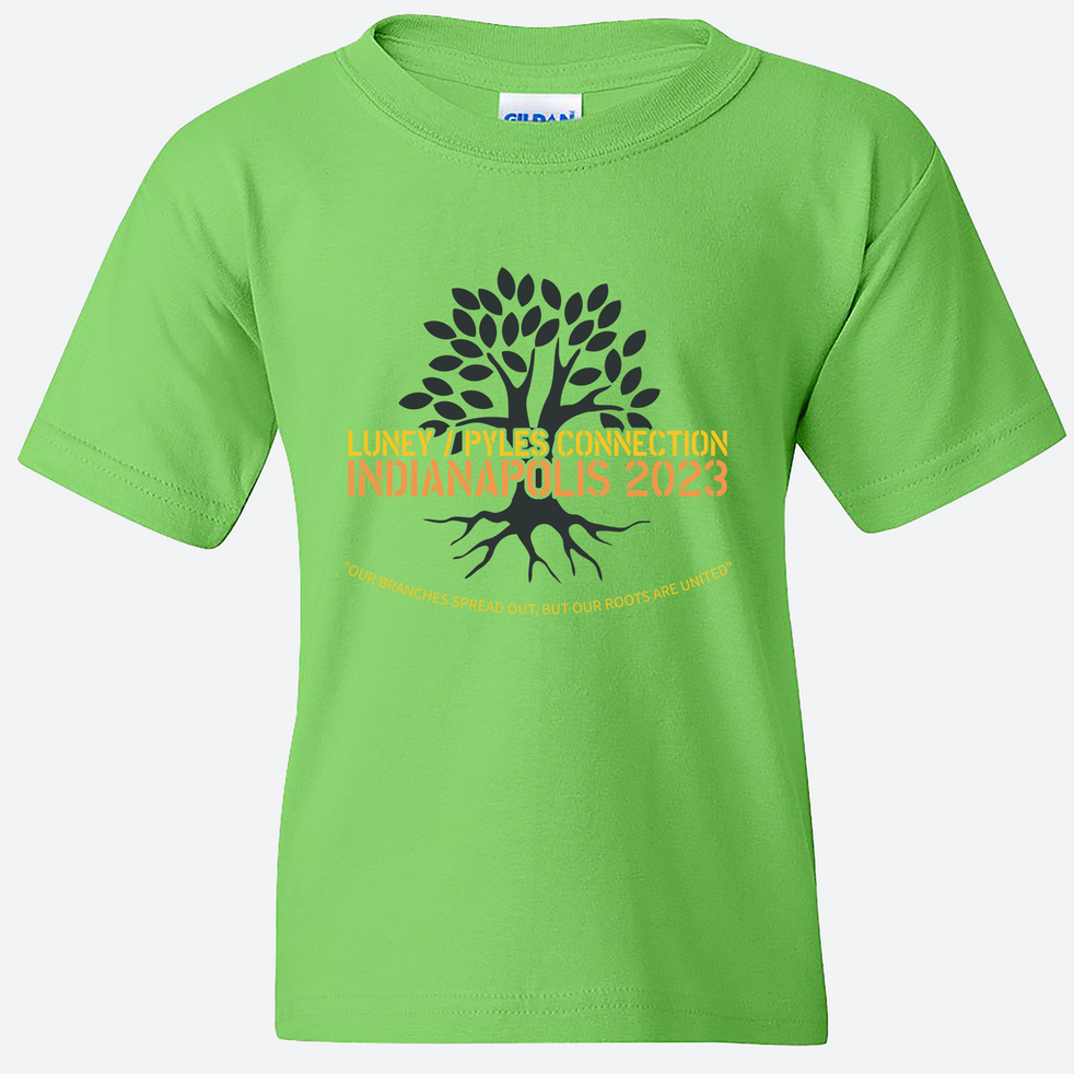 Image for Group Order Luney/Pyles Connection Family Reunion Youth Tees