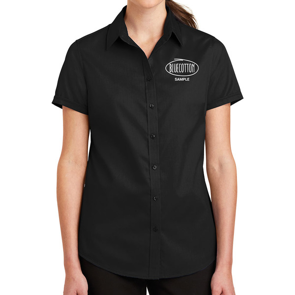 L664 Port Authority Ladies Short Sleeve SuperPro Twill Shirt