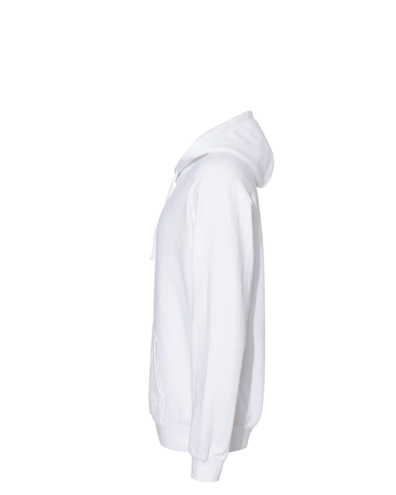 Image of a model wearing a CC1567 Comfort Colors Hooded Pullover Sweatshirt