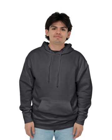 Model wearing a SS4500 Independent Trading Co. Midweight Hooded Sweatshirt