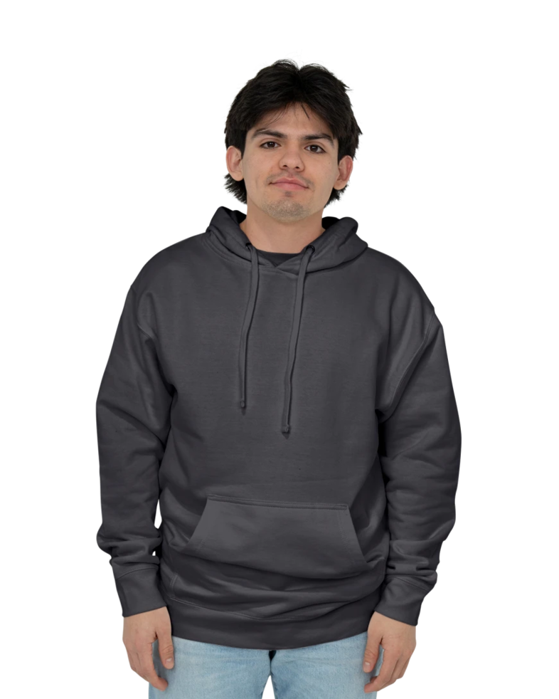 Image of a model wearing a SS4500 Independent Trading Co. Midweight Hooded Sweatshirt