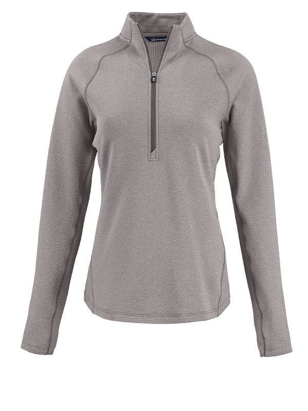 LCK00182 Cutter & Buck Peshastin Eco Fleece Recycled Womens Half Zip Pullover