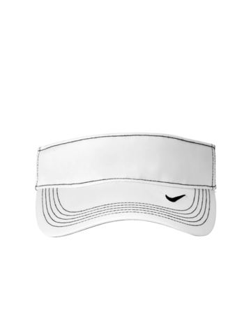 Model wearing a 429466 Nike Gold Dri-FIT Swoosh Visor