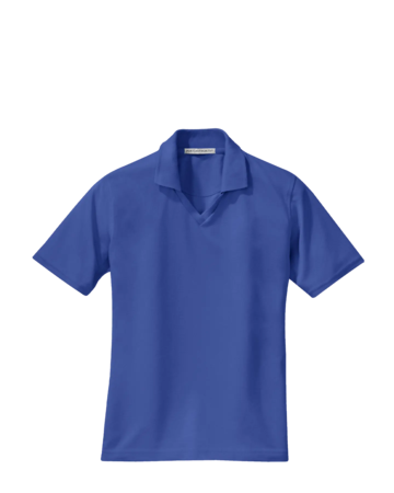 Model wearing a L455 Port Authority Ladies' Rapid Dry Polo