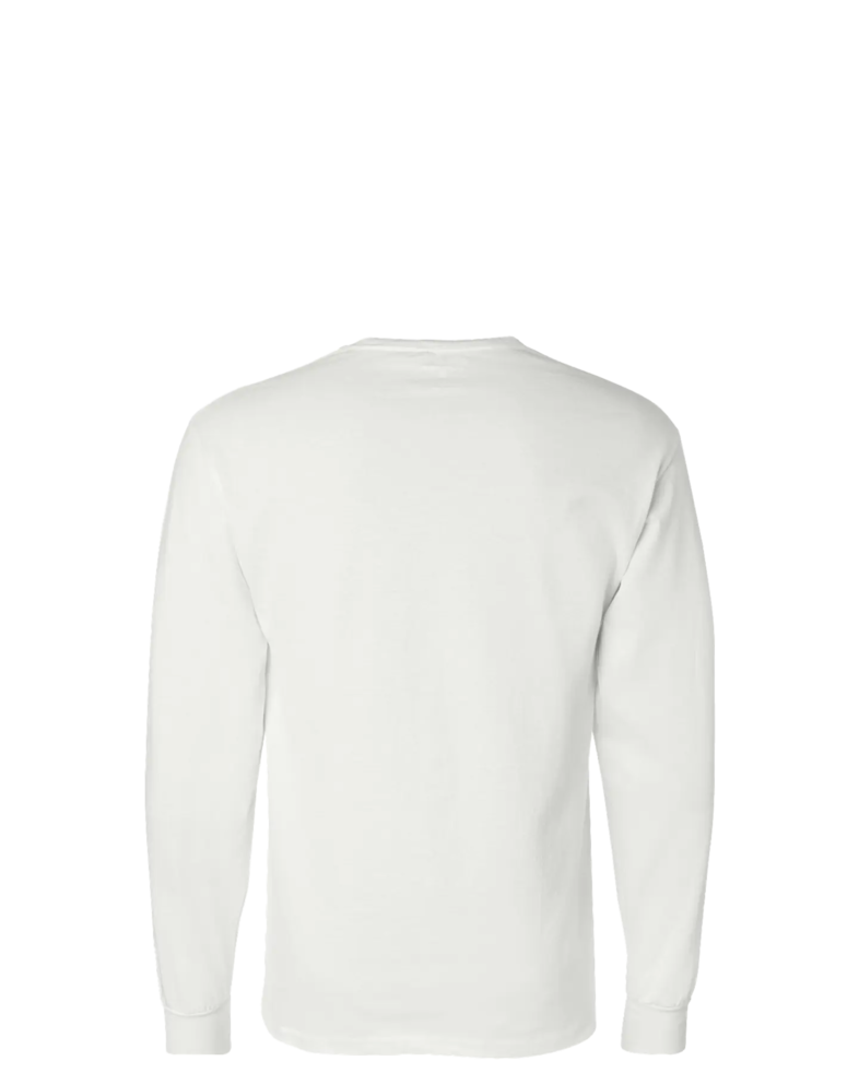 Image of a model wearing a CC8C Champion Heritage 5.2-Oz. Jersey Long Sleeve Tee