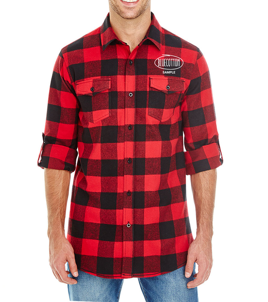 Image of 8210 Burnside Yarn-Dyed Long Sleeve Flannel Shirt