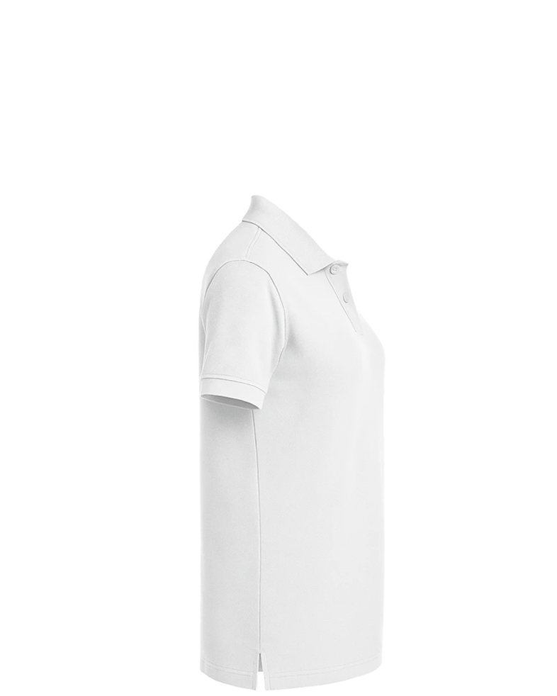 Image of a model wearing a L420 Port Authority Pique Knit Ladies Sport Shirt