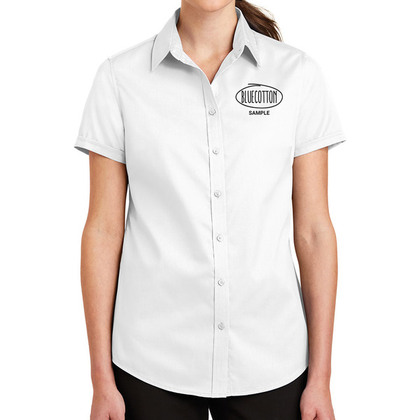 L664 Port Authority Ladies Short Sleeve SuperPro Twill Shirt