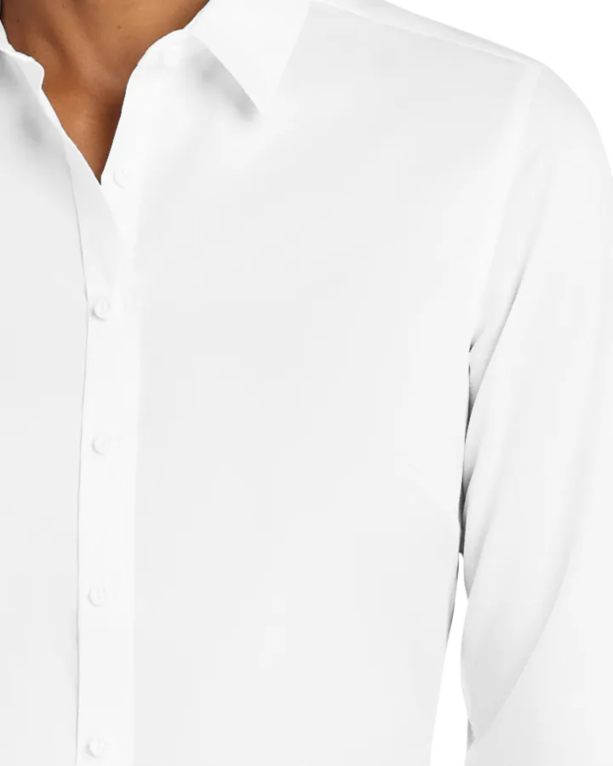 Closeup of a L663 Port Authority Ladies SuperPro Twill Shirt
