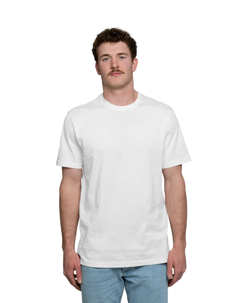 Image of a model wearing a AL2100 Allmade® Unisex Organic Cotton Tee