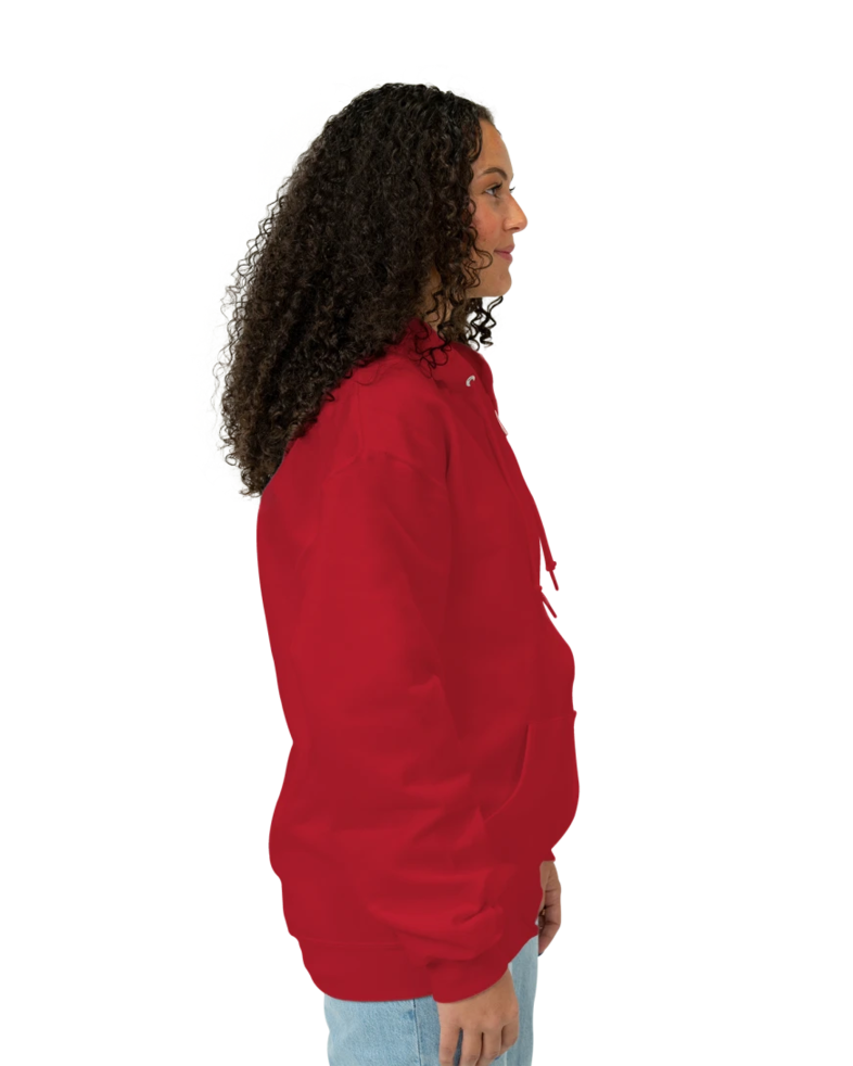 Image of a model wearing a 993M Jerzees Full Zip Hood